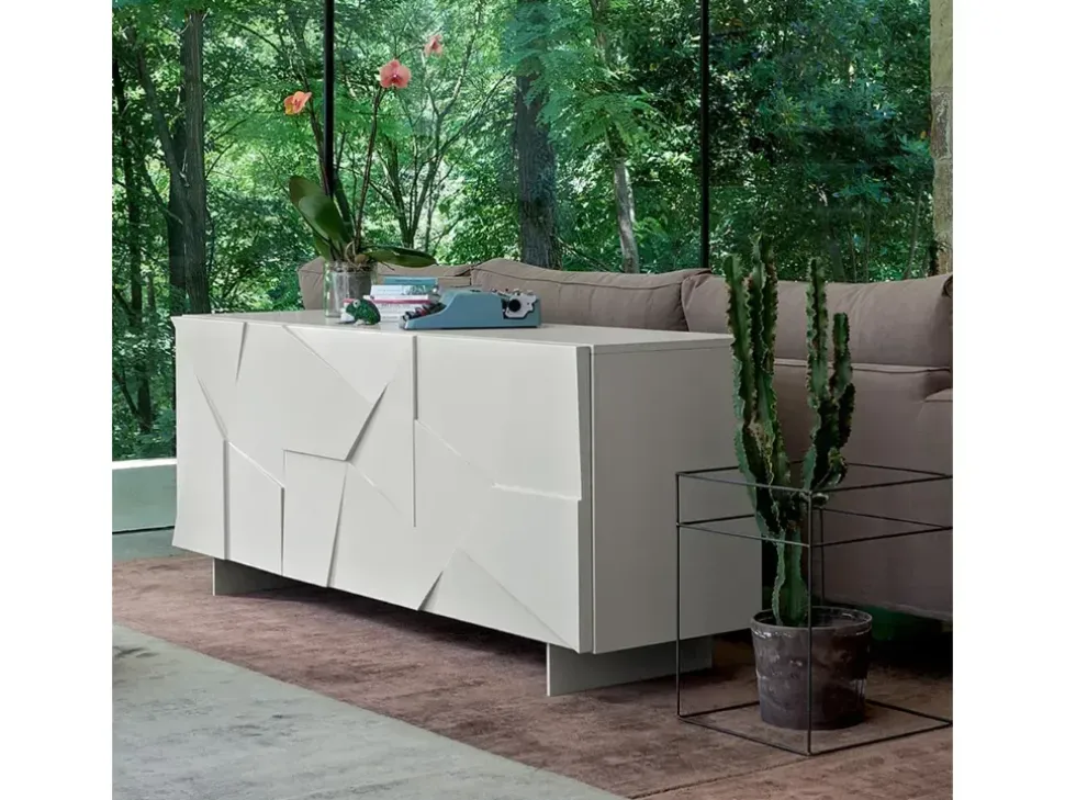 Madia di Dall'agnese in laminato opaco Concrete in Offerta Outlet