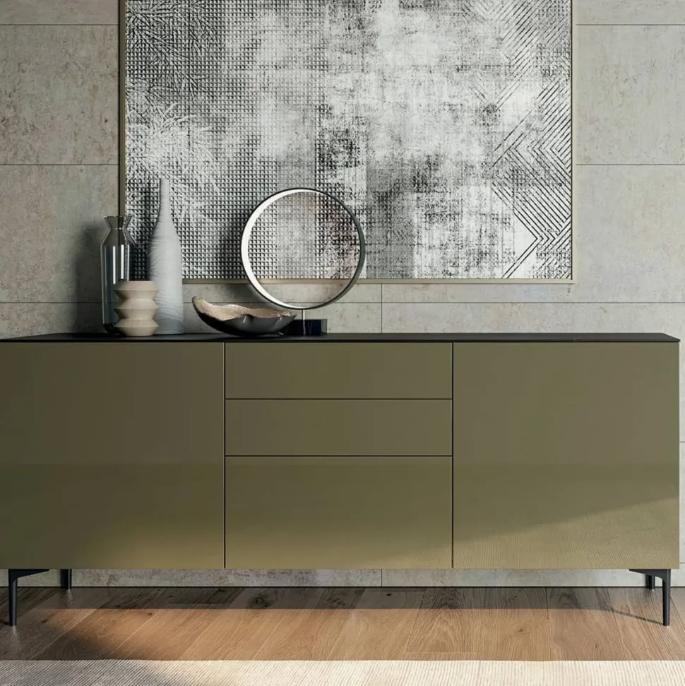 Madia di Dall'agnese in laccato opaco Slim a prezzo scontato