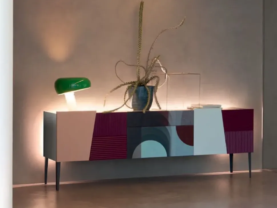 Madia di Devina nais in legno Madia zero.16 con decoro a prezzo riservato