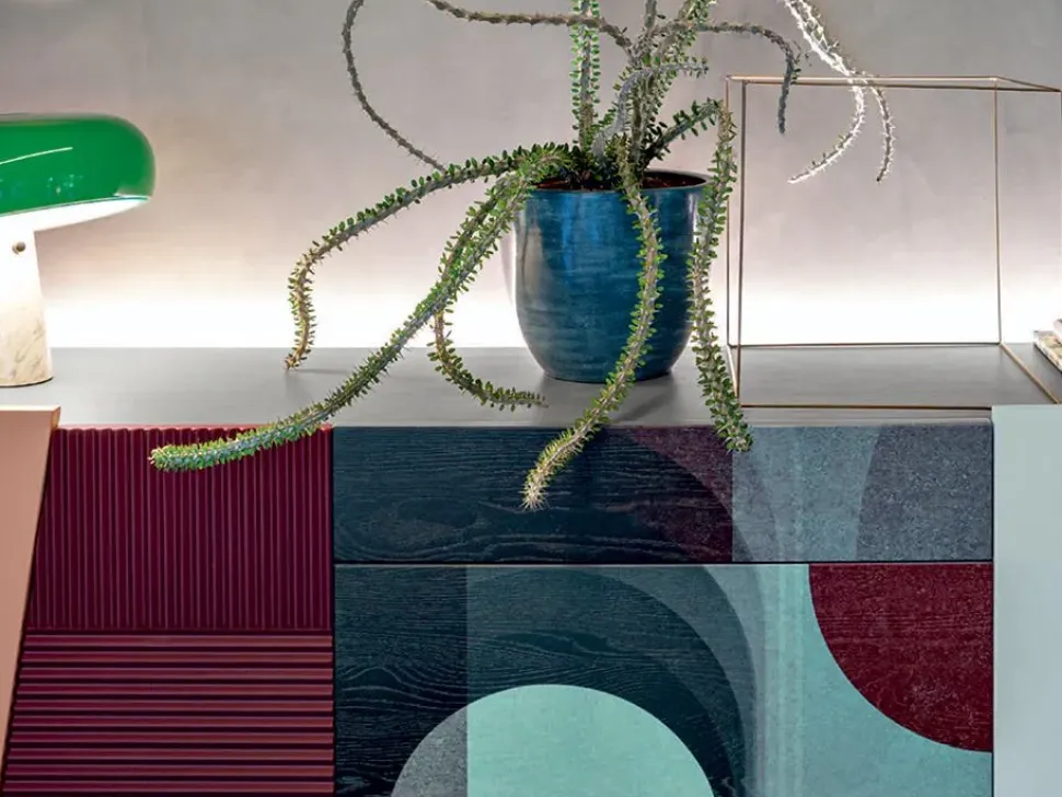 Madia di Devina nais in legno Madia zero.16 con decoro a prezzo riservato