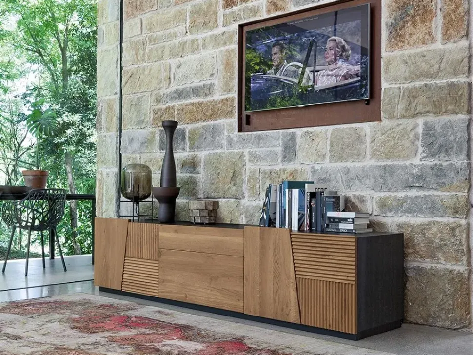 Madia di Devina nais in legno Madia zero.16 con decoro a prezzo riservato