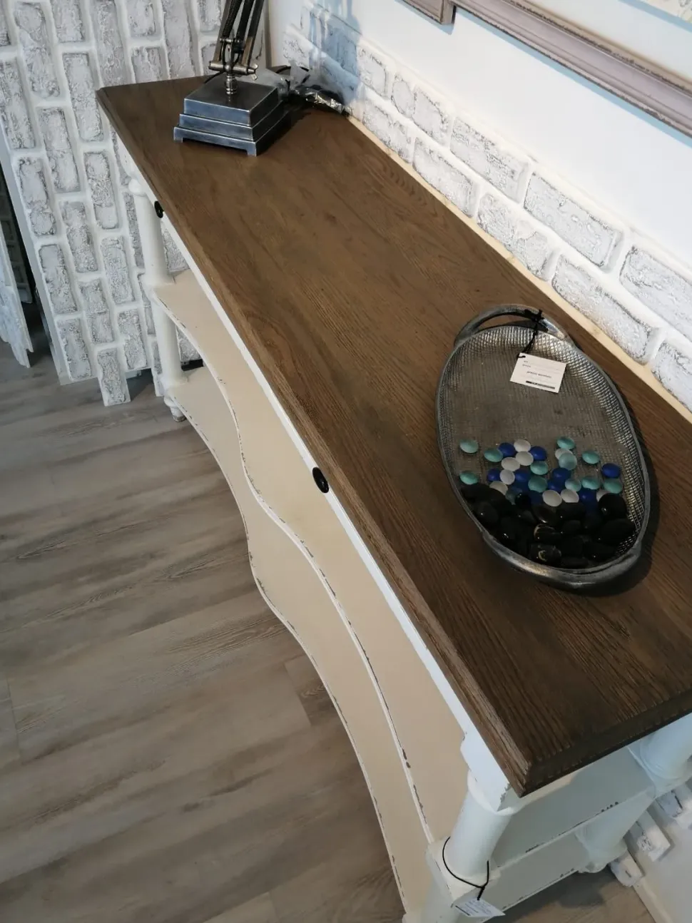 Madia di Dialma brown in legno Consolle a prezzo Outlet