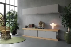 Madia di Forme’s in legno F2/form line 202 con pensili a prezzo riservato