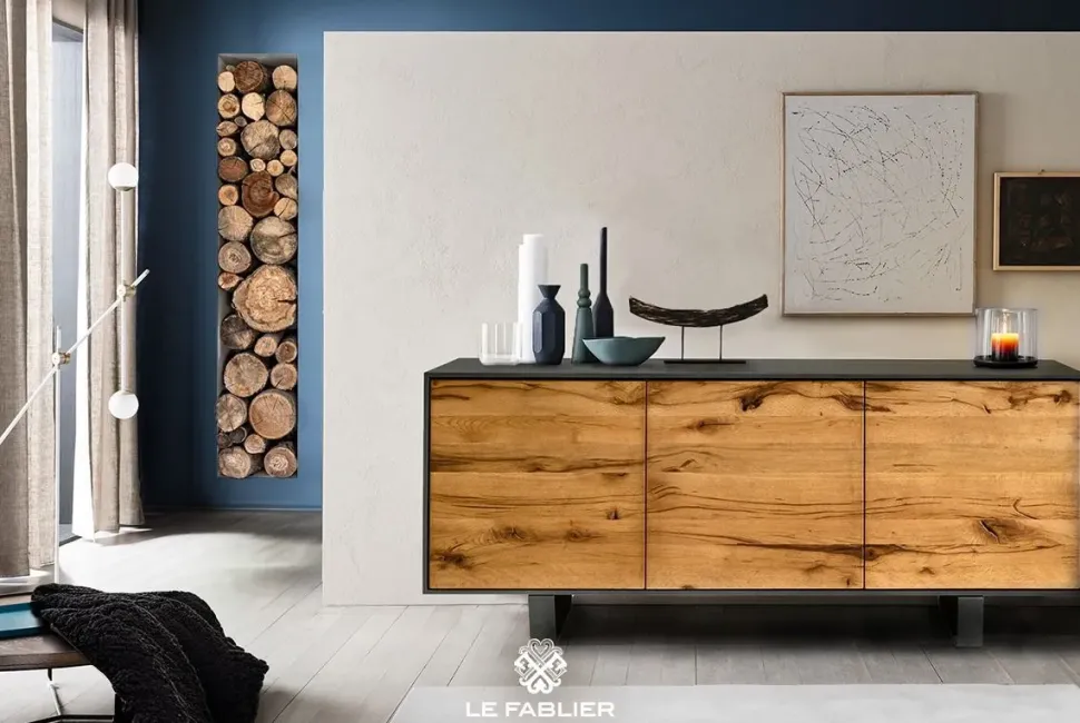 Madia di Le fablier in legno Atlanta a prezzo scontato