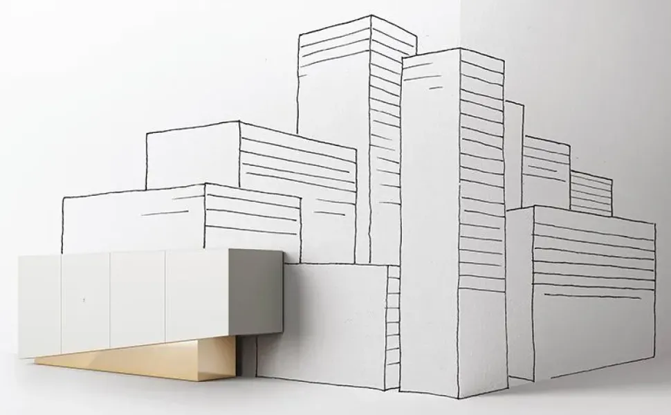 Madia di Minotti italia in legno Extra a prezzo riservato