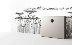 Madia di Minotti italia in legno King a prezzo riservato