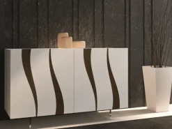 Madia di Mirandola nicola e cristano in laccato opaco Flame in Offerta Outlet