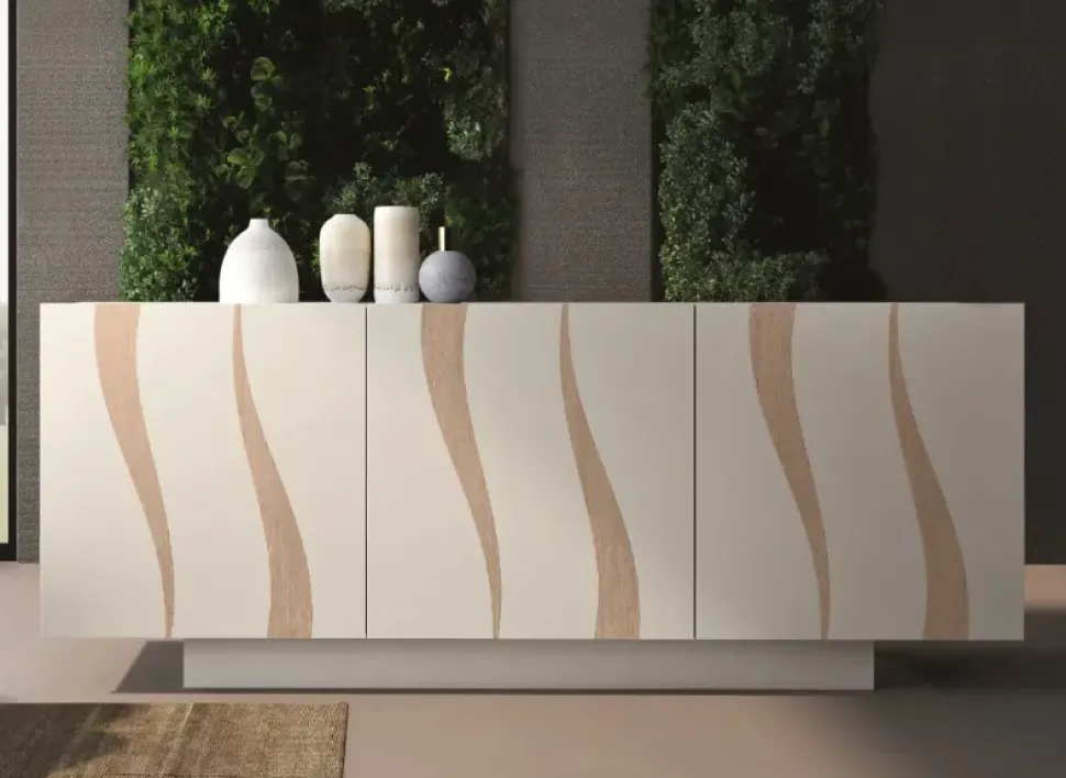 Madia di Mirandola nicola e cristano in laccato opaco Flame in Offerta Outlet