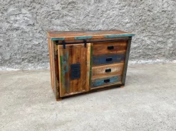 Madia di Outlet etnico in legno Madia credenza jupiter 120 riciclo in Offerta Outlet