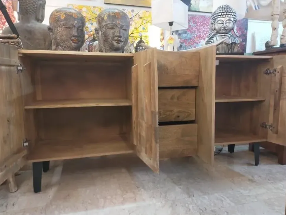 Madia di Outlet etnico in legno Etnica - moderna in Offerta Outlet