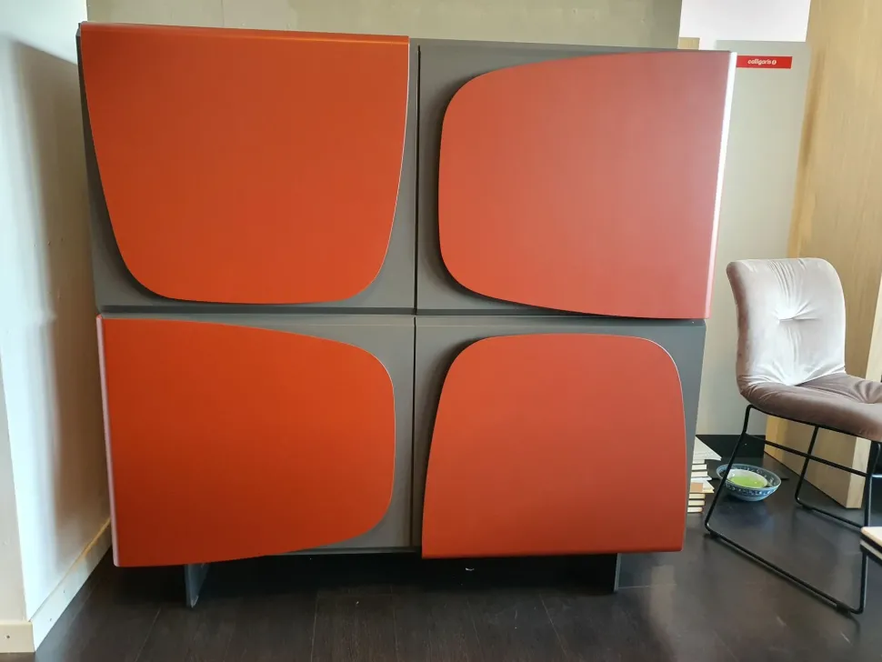 Madia di Ozzio in laccato opaco Trilogy a prezzo Outlet