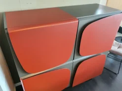 Madia di Ozzio in laccato opaco Trilogy a prezzo Outlet