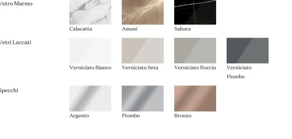 Madia di Pianca in laccato opaco Grafica in Offerta Outlet