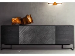 Madia di Pianca in legno Grafica a prezzo Outlet