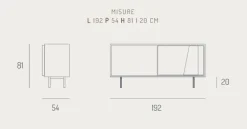 Madia di Target point in laminato materico Modus a prezzo riservato