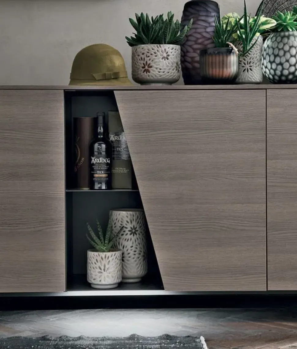 Madia di Tomasella in laminato materico Diagonal a prezzo riservato