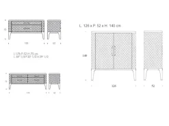 Madia di Tonin casa in legno Tiffany a prezzo Outlet