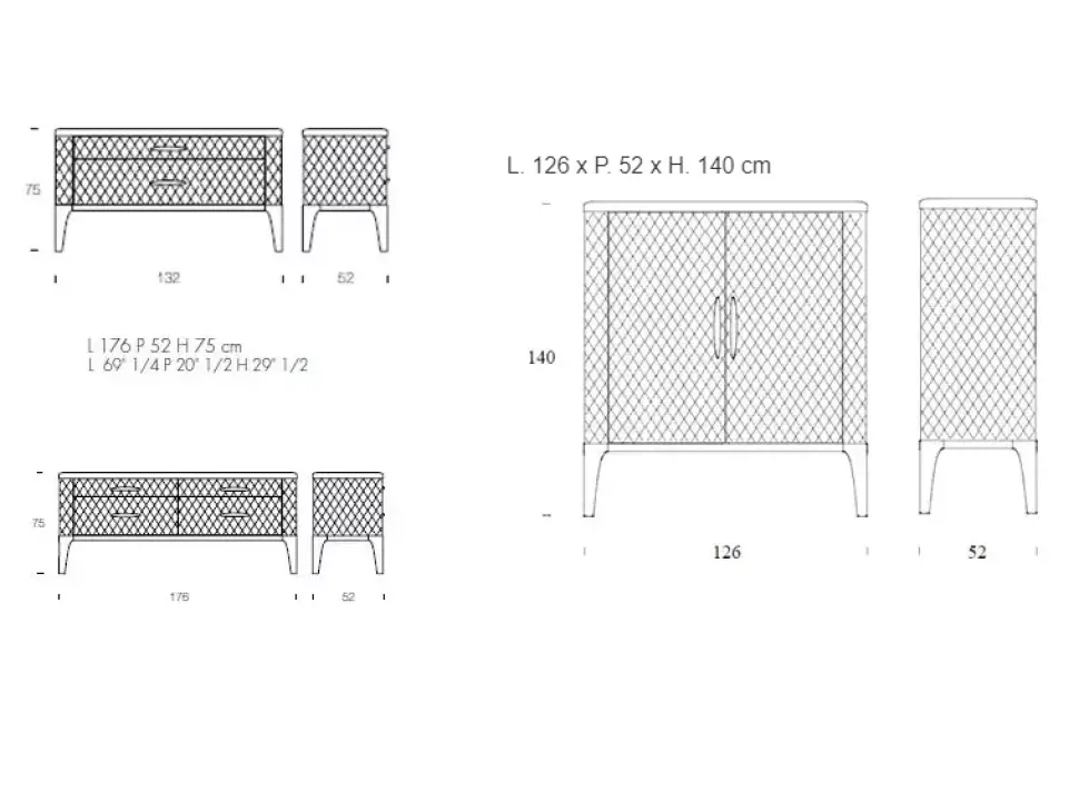 Madia di Tonin casa in legno Tiffany a prezzo Outlet