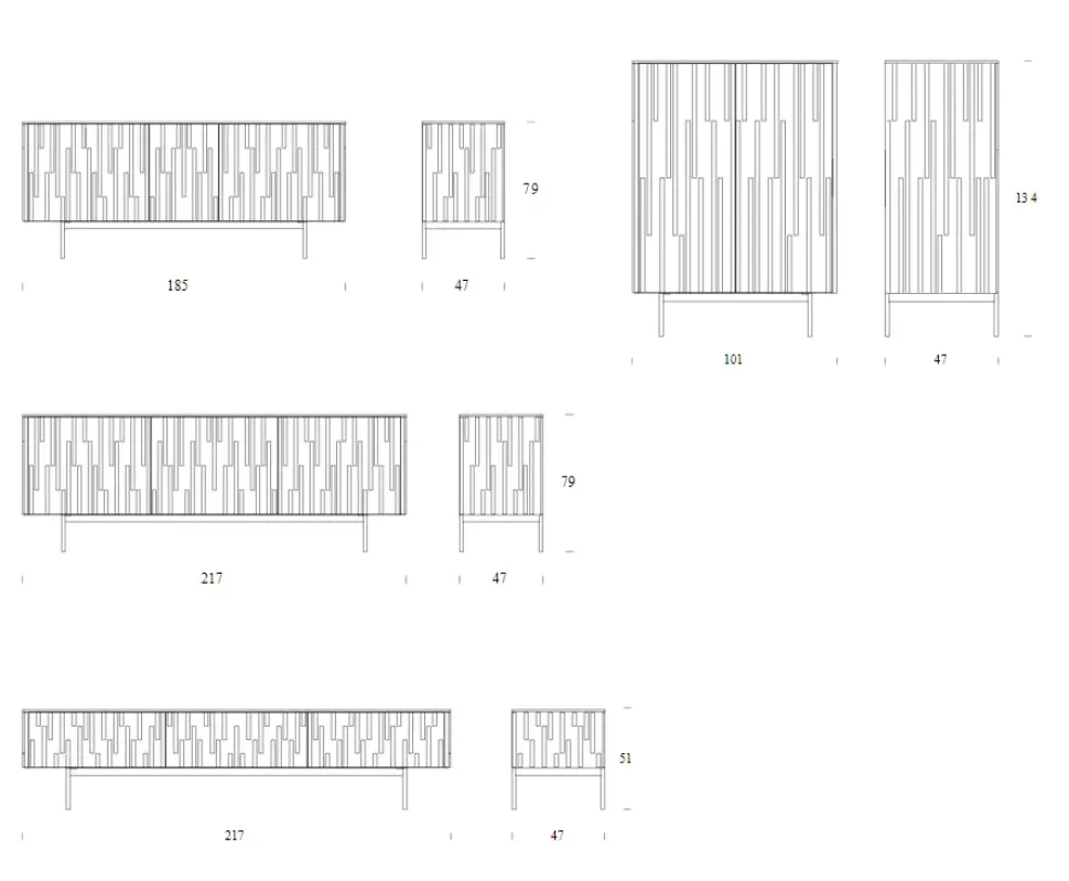 Madia Drops in stile moderno di Tonin casa in Offerta Outlet