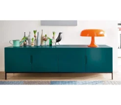 Madia in laccato opaco stile design Float Novamobili