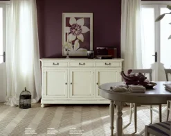 Madia in stile classico Credenza 3 ante di Parlani a prezzo Outlet