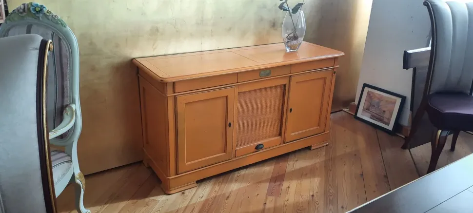 Madia in stile classico Credenzina bassa i quadrifogli di Artigianale in Offerta Outlet