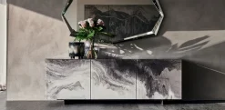 Madia in stile design Focus crystaart di Cattelan italia in offerta