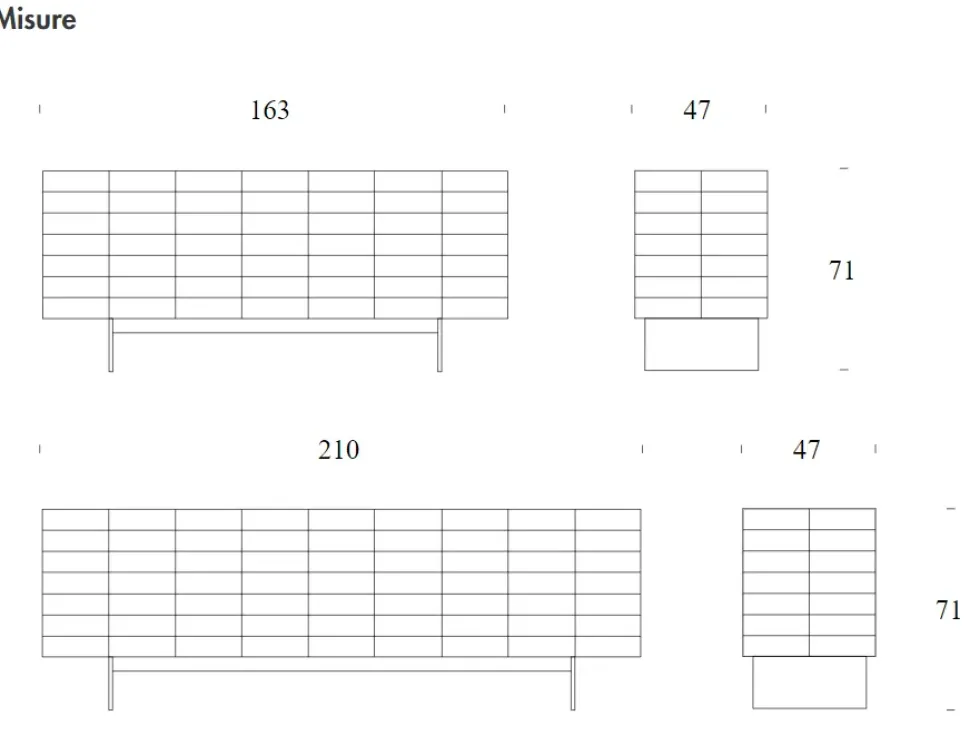 Madia in stile moderno Colosseo di Tonin casa a prezzo scontato