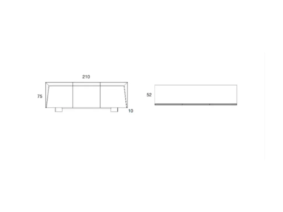Madia in stile moderno Dama di Compar a prezzo Outlet