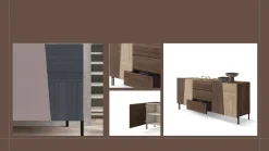 Madia in stile moderno Madia art 3154 di Mobilificio bellutti a prezzo Outlet