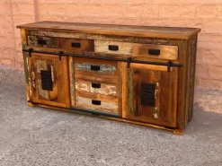 Madia in stile moderno  madia industrial jupiter  legno recicle di Outlet etnico a prezzo Outlet