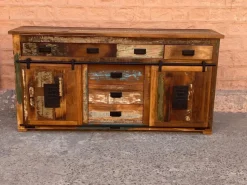 Madia in stile moderno  madia industrial jupiter  legno recicle di Outlet etnico a prezzo Outlet