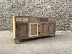 Madia in stile moderno Madia linz stile nordic 4 ante 4 cassetti di Outlet etnico in Offerta Outlet