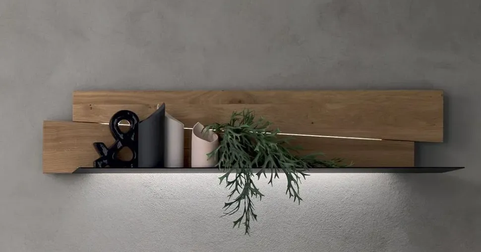 Madia in stile moderno Maronese in legno Offerta Outlet