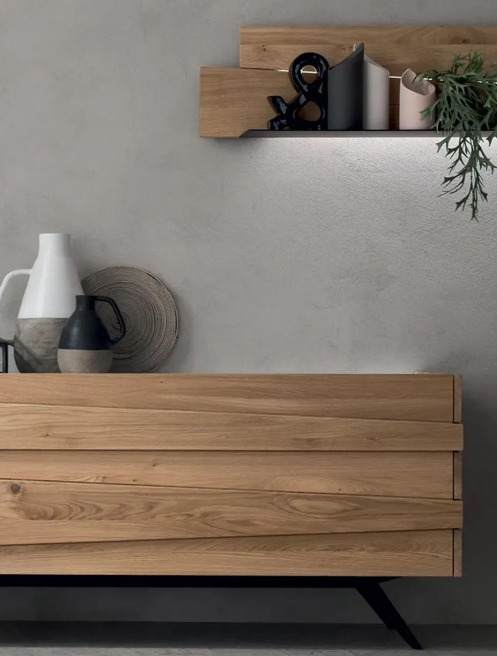 Madia in stile moderno Maronese in legno Offerta Outlet