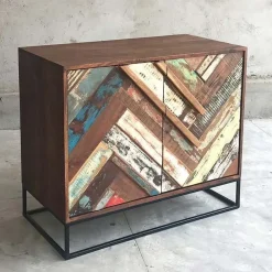 Madia in stile moderno Madia 2 ante rennes industrial vinatge di Outlet etnico in Offerta Outlet