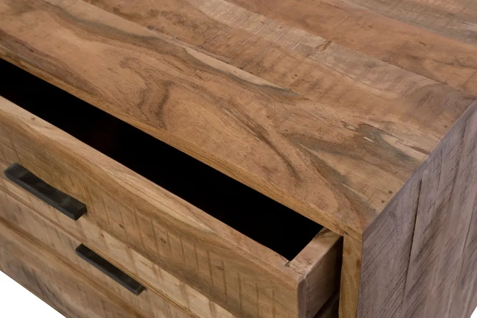 Madia in stile moderno Madia industrial portatv legno e ferro in offerta di Outlet etnico in Offerta Outlet