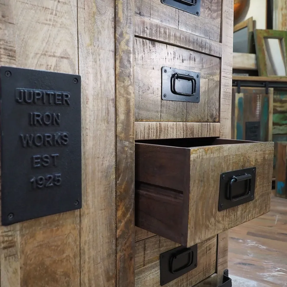 Madia in stile moderno Mobile newport 5 cassetti 2 ante scorrevoli di Outlet etnico a prezzo scontato