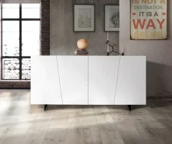 Madia Madia in legno bianco di Collezione esclusiva a prezzi outlet