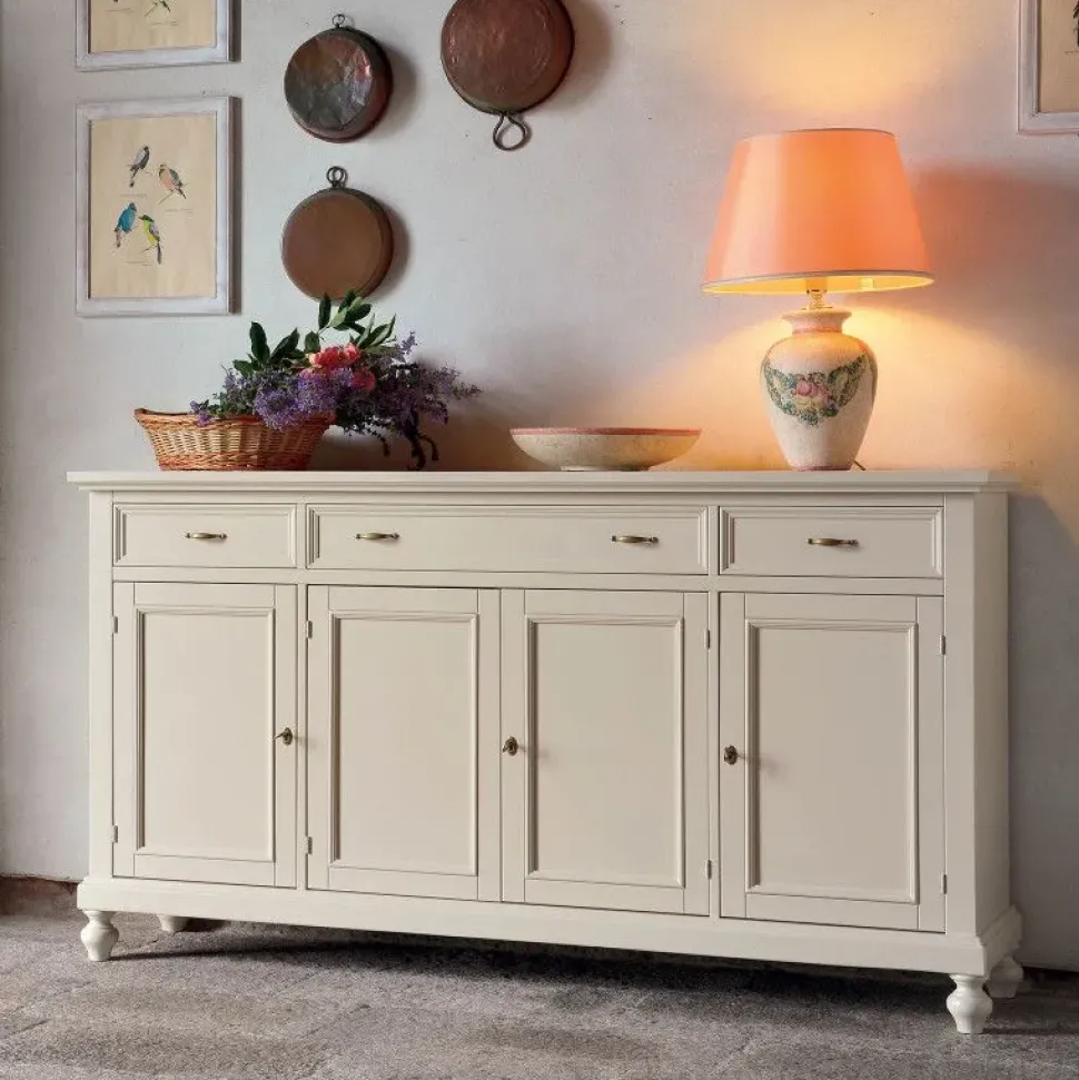Madia Madia mod.canterbury a 4 ante con cassetti laccata in promo-sconto del 50% in stile classico di Artigianale in Offerta Outlet