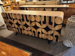 Madia Madia nagoya etnica vintage industrial black e wood  in offerta  in stile design di Outlet etnico in Offerta Outlet