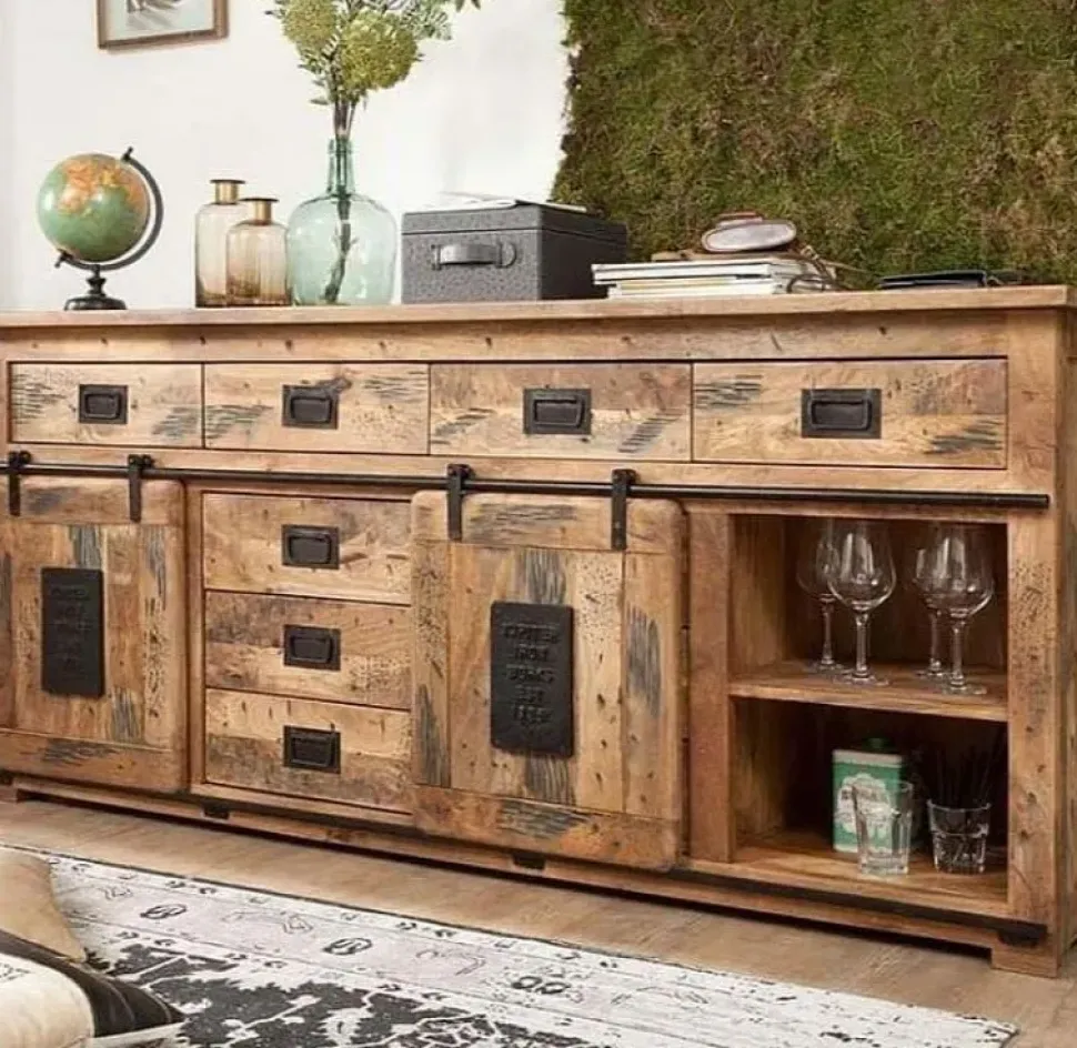 Madia Madiam credenza newport jupiter maxi ante scorrevole e cassetti in stile moderno di Outlet etnico in Offerta Outlet