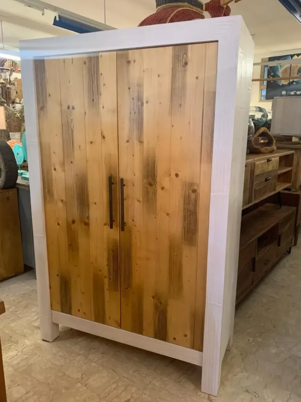 Madia Mobile dispensa bambù di Outlet etnico in stile design scontata -27%