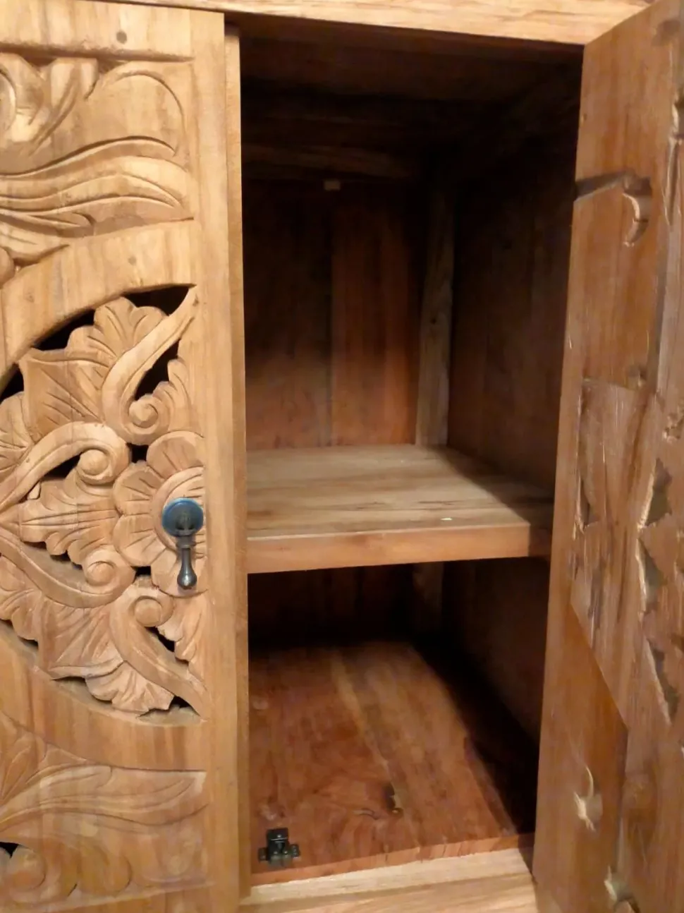 Madia Mobile oriente teak riciclato 60 di Outlet etnico in stile design scontata -33%