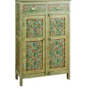 Madia modello Credenza frida alta verde di Outlet etnico a PREZZI OUTLET