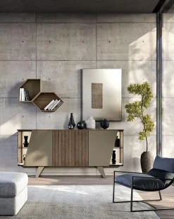 Madia modello Horizon glass 1034 di Mobilgam in Offerta Outlet