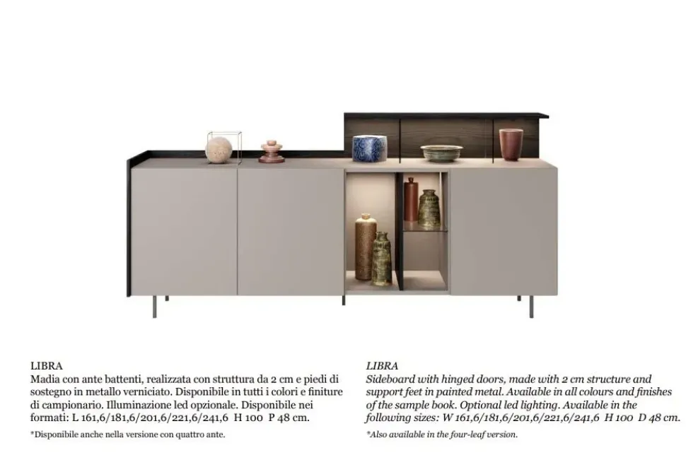 Madia modello Libra di Astor mobili a prezzo Outlet