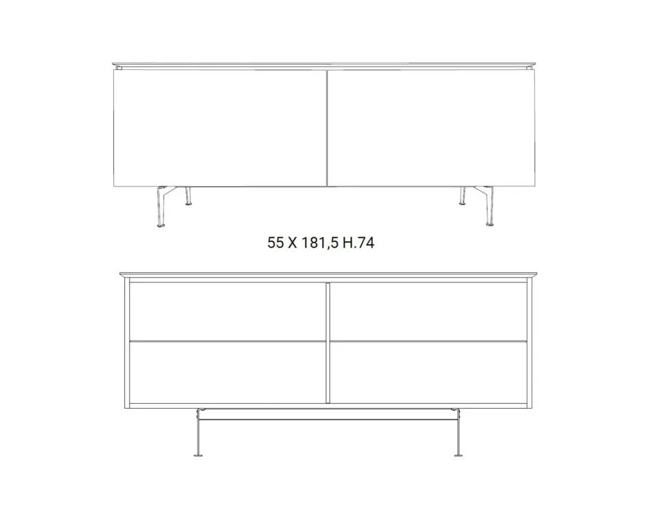 Madia modello Plana di Ozzio a PREZZI OUTLET