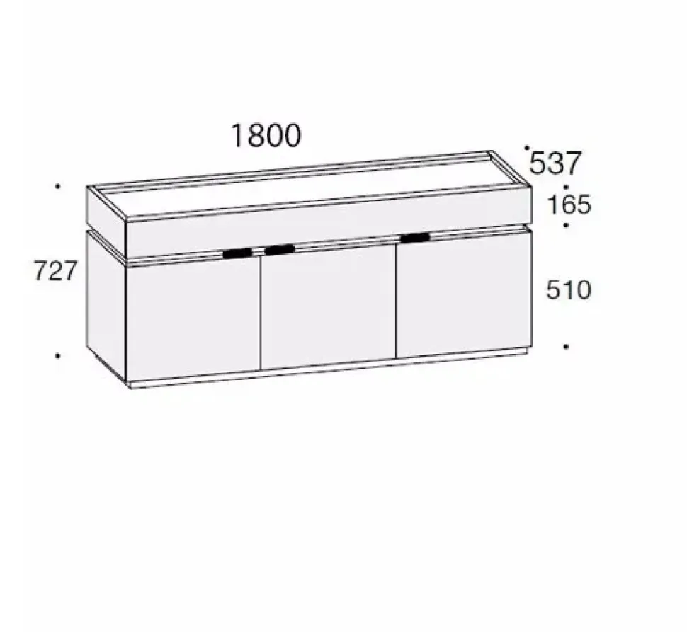 Madia modello Top a vassoio di Sangiacomo a PREZZI OUTLET