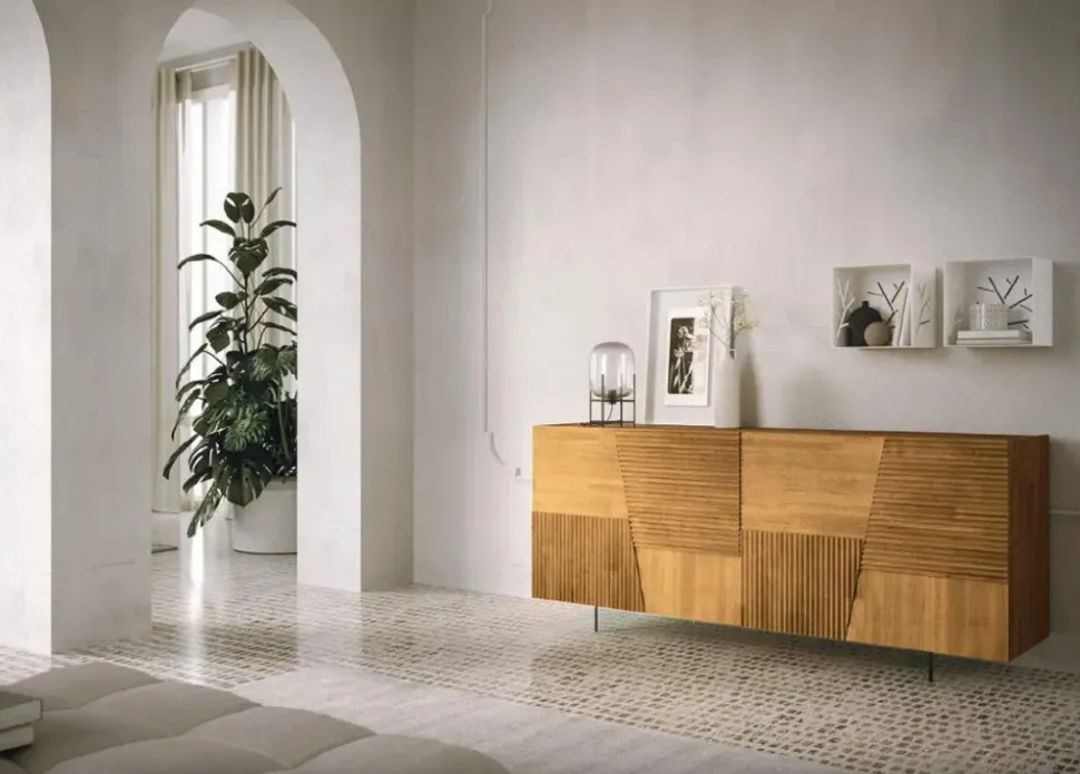 Madia Trapeze riga in stile moderno di Fgf mobili in Offerta Outlet